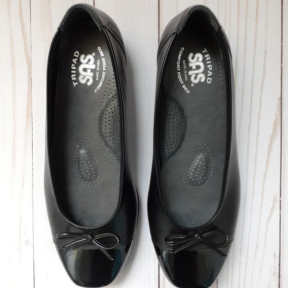 SAS Coco Slip On Loafer Black With Bow Size 7M - Picture 1 of 13